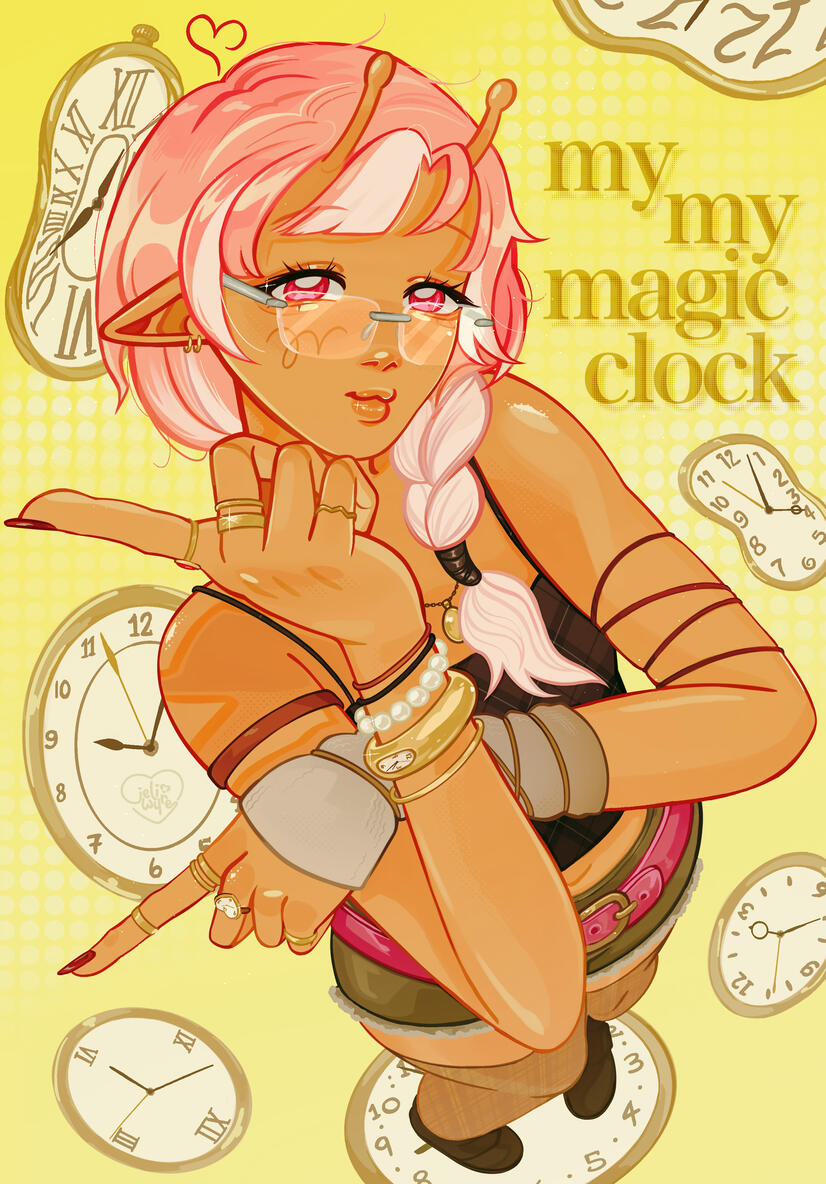sona magic clock fanart